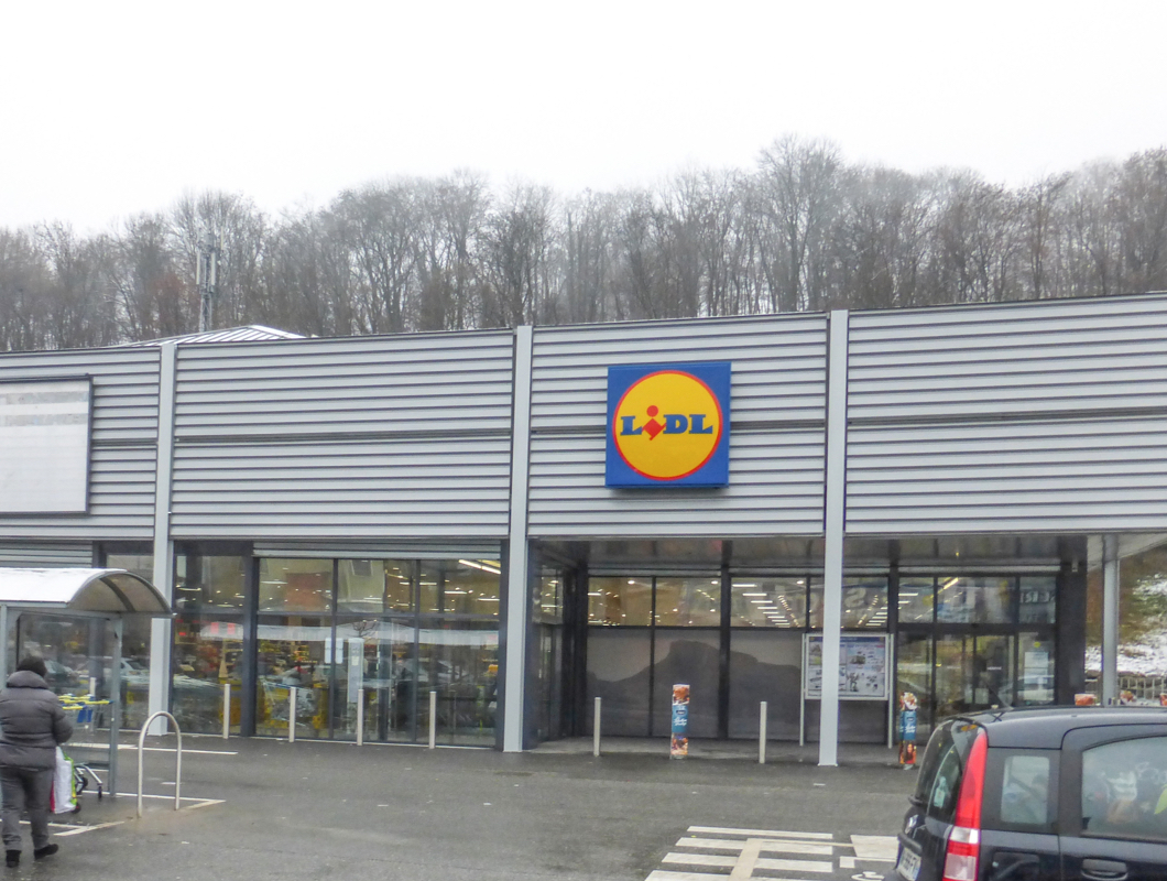 peinture d'un Lidl